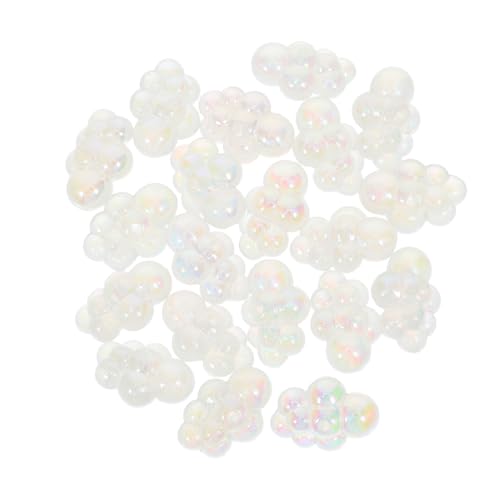 VILLCASE 20 Stück Wolkenzubehör Schmuck Niedliche Abstandshalter Wolkenperlen Harz Wolkenperlen Stiftherstellungszubehör Perlen 3D Wetterwolkenperlen Wolkenanhänger von VILLCASE