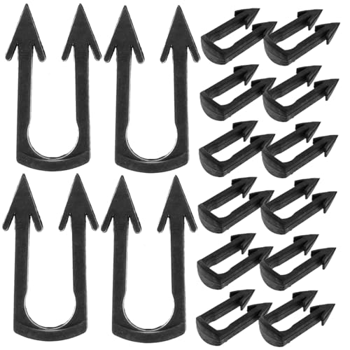 VILLCASE 200 Stück Pflanzenclips Kunststoff für Kletterpflanzen Wiederverwendbare Pflanzenklammern zur Fixierung von Ranken und Gemüse im Garten Verstellbare Pflanzentraining Clips für von VILLCASE