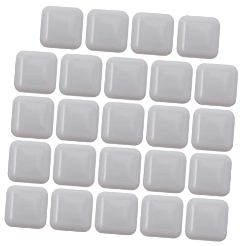 VILLCASE 24 Stück Crash Pad Blocker Moving Pads Sliders Tischbeinschutz Anti Möbelboden Schreibtischfüße Pads Kissen Harte Gleitpads Verschleißfeste Tischbeinpolster Tischpolster Weiß Pe von VILLCASE
