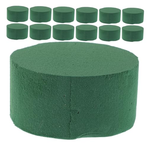 VILLCASE 24 Stück Getrockneter Blumenschlamm Blumenarrangement Basis Blumenstraußblöcke Blumenverpackungsschlamm Bastel Blumenblock Hochzeitsgang Blumenhalter Blumenschlamm Basis Für von VILLCASE