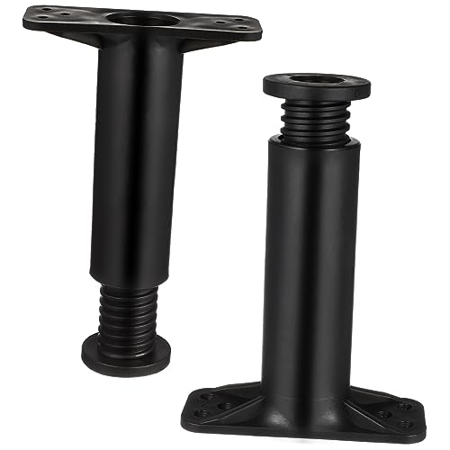 VILLCASE 2stücke Verstellbare Bettstützbeine Möbelstützfüße Für Bettrahmen Höhenverstellbar Robust Für Lattenrost-Support Und Bettverstärkung von VILLCASE