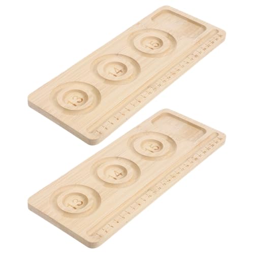VILLCASE 2stücke Holzperlentablett Zum Perlensticken Und Schmuckherstellung Mit Fächern Für Organisation Und Sortierung Als Armbandhalter Für Bastelprojekte VILLCASE 2stücke Holzperlentablett Zum Perlensticken Und Schmuckherstellung Mit Fächern Für Organisation Und Sortierung Als Armbandhalter Für Bastelprojekte von VILLCASE