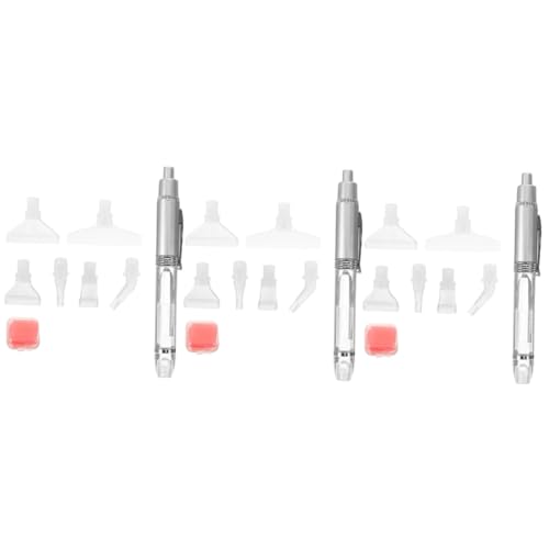 VILLCASE 3 Sätze Leuchtpunktstift Edelsteine Strasssteine Planke Aufkleber Diamant-kunststift-Set Diamant-kunstversiegelung Diamantkunst Etikett Zarter Manikürestift Plastik Weiß von VILLCASE