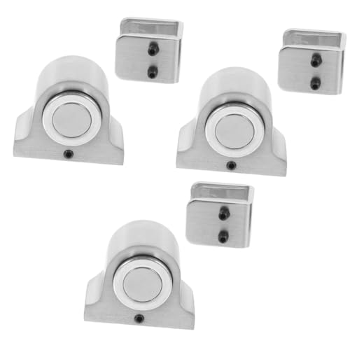VILLCASE 3 Sätze Magnetischer Türstopper Bodenmontage mit Starker Saugnapffunktion Geräuschdämpfend und Stoßabsorbierend Selbstklebender Türhalter für Innenbereiche Wie Bad Wohnzimmer Büro von VILLCASE