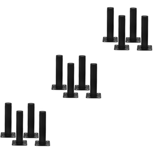 VILLCASE 3 Sätze Metallmöbelbeine Verstellbare Möbelbeine Für Tv Schränke Sofas Betten Und Couchtische Ersatzmöbelbeine Langlebige Unterstützung Höhe Modern Und Vielseitig 4 Stück * 3 von VILLCASE