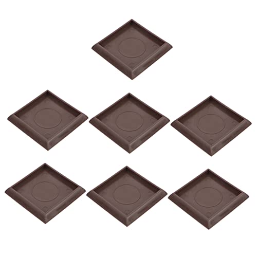 VILLCASE 3 Sätze Möbelmatte Dienstprogramm Möbelrollenschalen Für Teppiche Rad Hartholz Klein Stuhl Zaubererbecher Möbelrollenbecher Quadratisch Plastik Kaffee Wiederverwendbar 10 Stück * 3 von VILLCASE