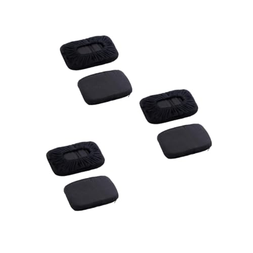 VILLCASE 3 Sätze Stützpolsterabdeckung Schoß Armlehnenabdeckung Ergonomisch Pads Büromaterial Office Supplies Stützkissen Für Ellbogenbandage Stuhl Armlehnenpolster Black 2 Stücke * 3 von VILLCASE