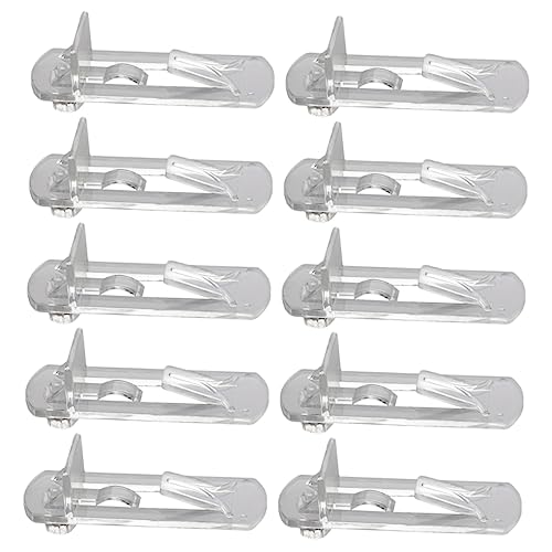 VILLCASE 3 Sätze Transparente Regalbodenträger Kunststoff Halter Für Einlegeböden Geeignet Für Schränke Bücherregale Möbel Und Installieren Und Langlebig 30 Stück * 3 von VILLCASE