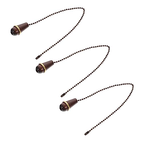 VILLCASE 3 Stück Deckenleuchten Zugkette mit Holzknopf Dekorative Pull Chains für Deckenventilatoren Vintage und Elegant zum Austausch Defekter Ketten VILLCASE 3 Stück Deckenleuchten Zugkette mit Holzknopf Dekorative Pull Chains für Deckenventilatoren Vintage und Elegant zum Austausch Defekter Ketten von VILLCASE