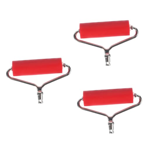 VILLCASE 3 Stück Diamant Malerei Roller Diamant-Kunst-Sets Für Diamant-kunststifte Malset Kits Für Erwachsene Diamantkunst Aufkleber Diamond Art-Fall Diamant-kunsttablett Rot Plastik von VILLCASE