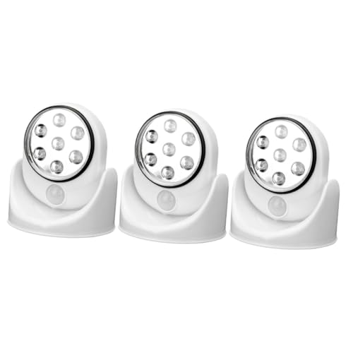 VILLCASE 3 Stück Drehbare LED Bewegungsmelder Lampe für Garten und Flur Batteriebetrieben Automatisches Ausschalten Energiesparendes Nachtlicht für Schlafzimmer und Haus VILLCASE 3 Stück Drehbare LED Bewegungsmelder Lampe für Garten und Flur Batteriebetrieben Automatisches Ausschalten Energiesparendes Nachtlicht für Schlafzimmer und Haus von VILLCASE