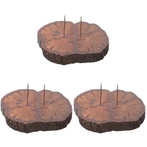 VILLCASE 3 Stück Holz Puppenständer mit Nadel Stabiler Displayhalter für DIY Filzpuppen Eleganter Ständer für Tisch und Regal für Bastelprojekte und Puppenpräsentation von VILLCASE