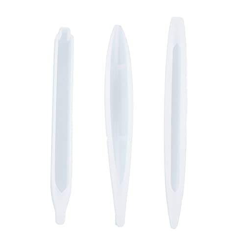 VILLCASE 3 Stück Kugelschreiber Silikonform für Epoxidharz Gießform Diy Kristall Stift Mould für Kreative Bastelprojekte Verschiedene Designs von VILLCASE