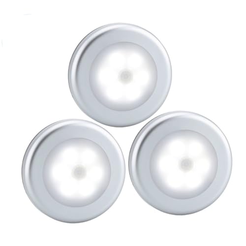 VILLCASE 3 Stück LED Wandlicht mit Ir Bewegungsmelder Batteriebetrieben Sensor Weiße LED Gehäuse Magnetische Rückseite Einfache Montage für Flur und Nachtlicht VILLCASE 3 Stück LED Wandlicht mit Ir Bewegungsmelder Batteriebetrieben Sensor Weiße LED Gehäuse Magnetische Rückseite Einfache Montage für Flur und Nachtlicht von VILLCASE