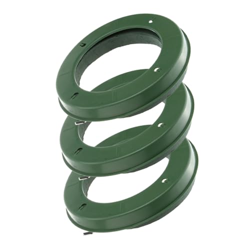 VILLCASE 3 Stück Runde Blumenschaumringe mit Saugnapf Hochzeitsauto Dekoration Vielseitig Einsetzbar für Blumengestecke und Feierlichkeiten Elegantes Design für Besondere Anlässe von VILLCASE