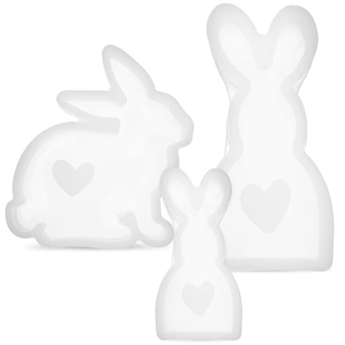 VILLCASE 3 Stück Silikonform Ostern, Gießform Ostern Silikonform Hase, 3D Kaninchen Gießform Osterne für Kerzenherstellung VILLCASE 3 Stück Silikonform Ostern, Gießform Ostern Silikonform Hase, 3D Kaninchen Gießform Osterne für Kerzenherstellung von VILLCASE