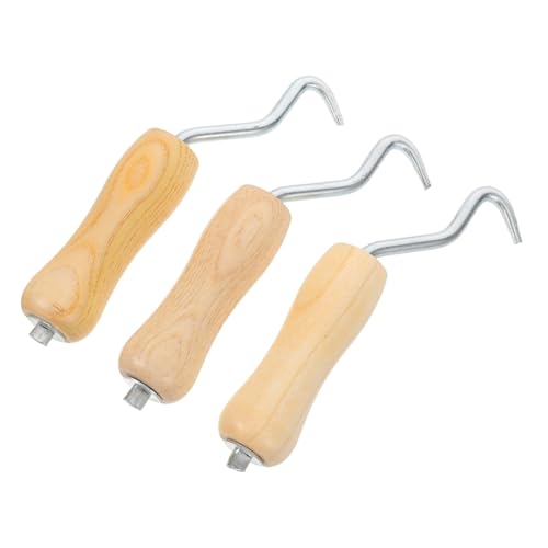 VILLCASE 3 Stück Teiliges Bewehrungsdraht bindewerkzeug mit Ergonomischem Holzgriff Stabiles Metall twistgerät für Mauer Zaunbefestigung Handliches Bau werkzeug zur Drahtbindung und VILLCASE 3 Stück Teiliges Bewehrungsdraht bindewerkzeug mit Ergonomischem Holzgriff Stabiles Metall twistgerät für Mauer Zaunbefestigung Handliches Bau werkzeug zur Drahtbindung und von VILLCASE