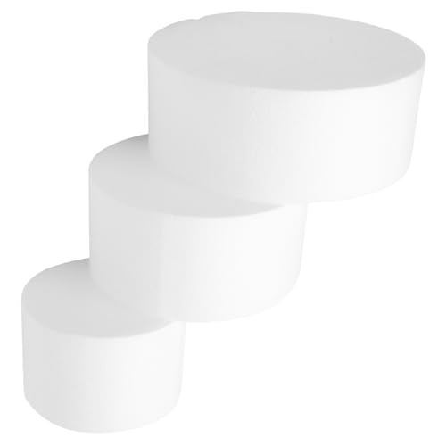 VILLCASE 3 Stück Teiliges Runde Schaumstoff Torten Dummies Wiederverwendbare Cake Modelle für Hochzeitstorten Partydekoration Leicht Langlebig zum Üben und Schaufensteranzeigen VILLCASE 3 Stück Teiliges Runde Schaumstoff Torten Dummies Wiederverwendbare Cake Modelle für Hochzeitstorten Partydekoration Leicht Langlebig zum Üben und Schaufensteranzeigen von VILLCASE