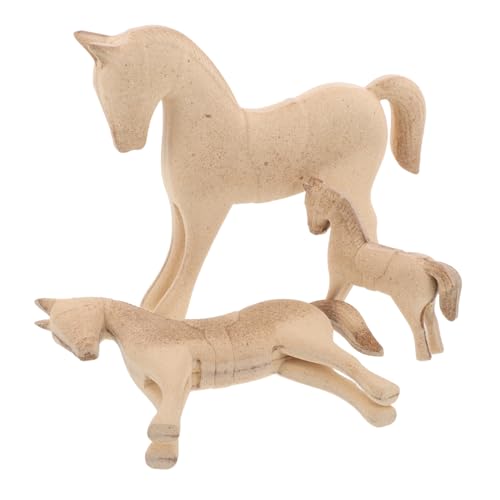 VILLCASE 3 Stück Teiliges Unvollendete Holzpferd-figuren DIY Bemalbare Pferdeskulpturen Natürliche Holzoptik Vielseitige Dekoration Für Zuhause Büro Tisch VILLCASE 3 Stück Teiliges Unvollendete Holzpferd-figuren DIY Bemalbare Pferdeskulpturen Natürliche Holzoptik Vielseitige Dekoration Für Zuhause Büro Tisch von VILLCASE