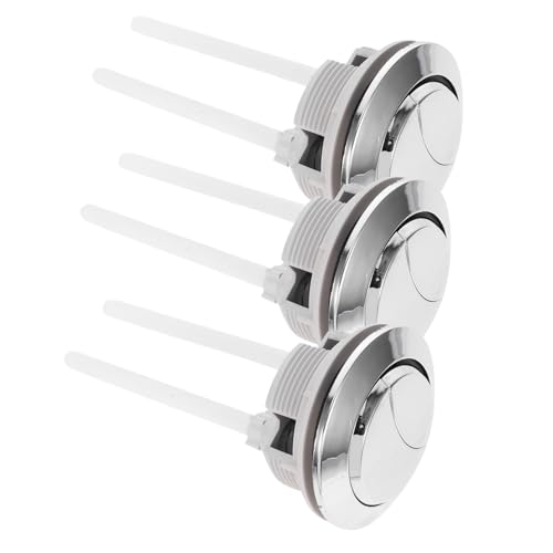 VILLCASE 3 Stück Toilettenspülknopf Dual-flush Ersatz Drucktaste für Wc Spülkasten Modernes Design Einfache DIY Montage Kompatibel für Bad VILLCASE 3 Stück Toilettenspülknopf Dual-flush Ersatz Drucktaste für Wc Spülkasten Modernes Design Einfache DIY Montage Kompatibel für Bad von VILLCASE