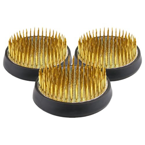 VILLCASE 3-teiliger Blumenfroschhalter – Runder Kenzan-ansteckfrosch Für Blumen, Befestigung Im Klassenzimmer, Unterricht, Zuhause, Büro, Dekoration von VILLCASE