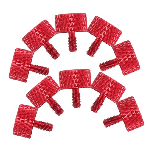 VILLCASE 30 Stück Computereinstellschrauben handgeschlagene Daumenschrauben Elektrikerschrauben Einstellschrauben für die Basis Computer Schrauben Rändelknopf Aluminiumlegierung rot VILLCASE 30 Stück Computereinstellschrauben handgeschlagene Daumenschrauben Elektrikerschrauben Einstellschrauben für die Basis Computer Schrauben Rändelknopf Aluminiumlegierung rot von VILLCASE