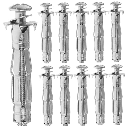 VILLCASE 30 Stück Hohlraumdübel Set Trockenbau Schrauben für Gipskarton und Dünne Wände Langlebige Metallanker mit Stabiler und Einfacher Installation von VILLCASE