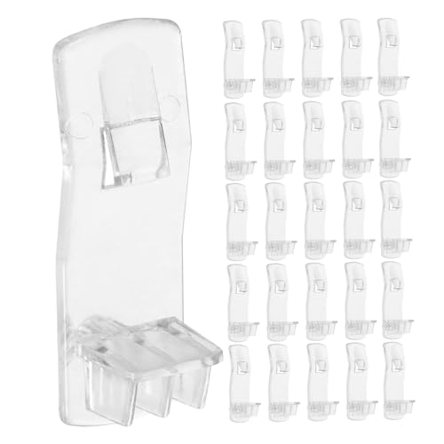 VILLCASE 30 Stück Teiliges Transparente Robuste Kunststoff-eckregalstützen mit Gebogenem Design Kompatible Möbelhalterungen für Küchen Schranksysteme Platzsparend und Stabil von VILLCASE
