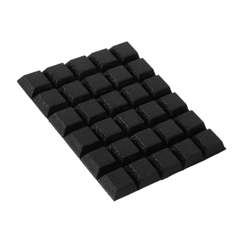 VILLCASE 32 Stück Glasschrank Fußmatte Tischglas-Gummipolster rutschfeste Stuhlpolster Anti-Rutsch-Pads aus Gummi Anti-Rutsch-Matte aus Gummi Möbelauflagen rutschfeste Möbelpolster Black von VILLCASE