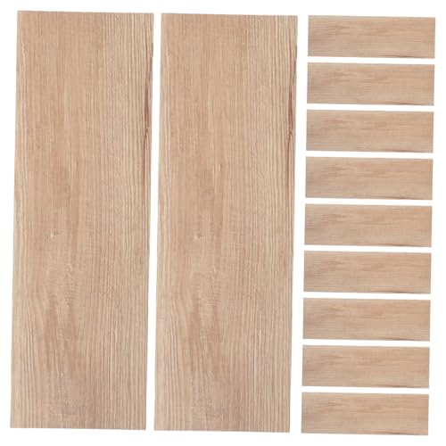 VILLCASE 32 Stück Teiliges PVC Holzoptik Selbstklebend Abziehbar Strapazierfähig und Farbbeständig Stark für Wand Bodenrenovierung in Bad Küche Wohnzimmer von VILLCASE