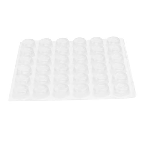 VILLCASE 36stücke Schranktürpuffer Transparentes Kollisionssicheres Partikel Geräuschloses Schrankkissen PVC Möbelschrank Pad Stummes Kissen Für Zuhause Und Hotel von VILLCASE