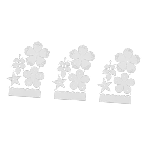 VILLCASE 3st Blumen Kohlenstoffs Tahl Messer Form Werkzeugset Für Mandala-Kunst Stanzformen Schablonen Blumenstanzungen Album-stanzteile Sterben Kohlenstoffstahl Die Blumen Schneidwerkzeug von VILLCASE