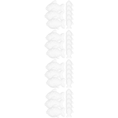 VILLCASE 4 Sätze Bubble Tabletop Decor Poly Fill The Animal Tiere DIY Crafts Party Ornaments Party DIY Ornament Desktop Decors Tierförmige Bälle Fisch Crafts Weiß 8 Stück * 4 von VILLCASE