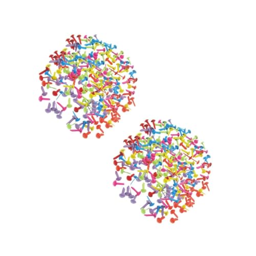 VILLCASE 4 Sätze Mini Brads Handgemachte Eisennägel für DIY Scrapbooking Bastelprojekte Kreative Papierklammern von VILLCASE