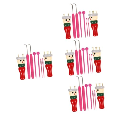 VILLCASE 4 Sätze Strickmaschine für DIY Projekte Knitting Spool Loom für Baumwoll und Wollgarne für Armbänder und Untersetzer VILLCASE 4 Sätze Strickmaschine für DIY Projekte Knitting Spool Loom für Baumwoll und Wollgarne für Armbänder und Untersetzer von VILLCASE