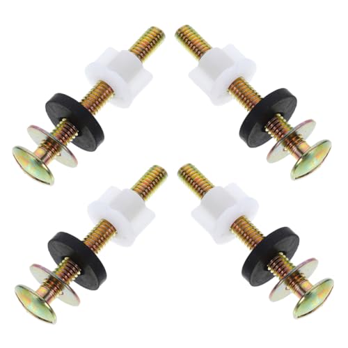 VILLCASE 4 Sätze Toilettensitz Schrauben Befestigungskit mit Kunststoffmuttern und Dichtungen Kompatibel Stabile Montage Einfache Installation für Wc-deckel und Spülkästen VILLCASE 4 Sätze Toilettensitz Schrauben Befestigungskit mit Kunststoffmuttern und Dichtungen Kompatibel Stabile Montage Einfache Installation für Wc-deckel und Spülkästen von VILLCASE