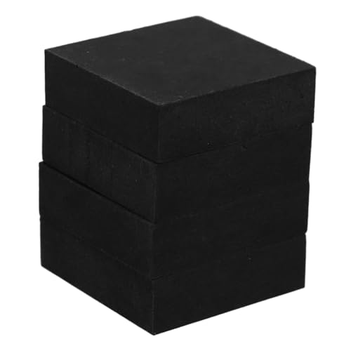 VILLCASE 4 Stück Anti-rutsch-Gummi-pad Für Stoßfängerpolster Stoßdämpfer Lärm Vibration Pads Schutz Block Dämpfer Puffer Übung Beständig Schwer Klimaanlage Gummi -Jagd Schwarz von VILLCASE