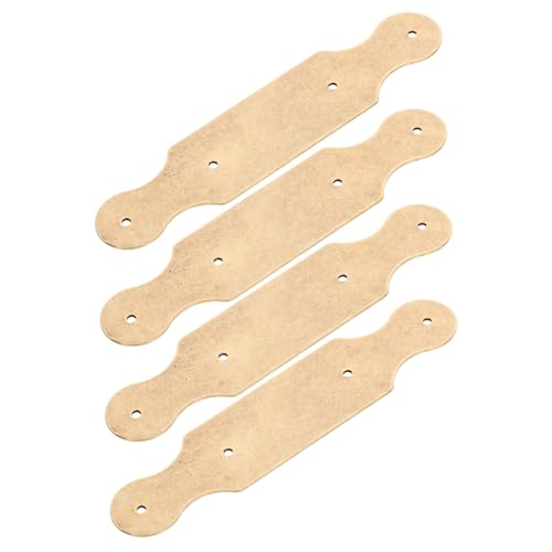 VILLCASE 4 Stück Box Kupfer Eckdeko Blatt Retro Eckschutz Holz Vintage Eckschutz Vintage Boxen Ecken Holz Hülle Eckschutz Reines Kupfer von VILLCASE