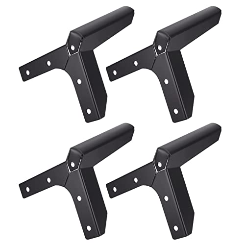 VILLCASE 4stücke Metallschrankfuß Stützfuße Möbelbeinfüße Für Schränke Sofas Tv-halterungen in Edle Optik Für Zuhause Und Büro von VILLCASE