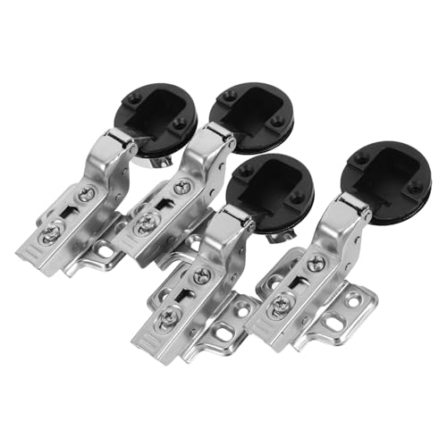 VILLCASE 4 Stück Geräuschdämpfende Glastür Hardware für Küchenschränke Robust und Langlebig Schrauben für Möbelmontage von VILLCASE