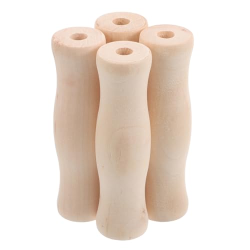 VILLCASE 4 Stück Feilenheft Holz, Grill Holzgriffe für Küchenutensilien, Holz Griffe für Camping und Outdoor BBQ, Ergonomischem Design Hitzebeständige Griffe, 8mm Loch VILLCASE 4 Stück Feilenheft Holz, Grill Holzgriffe für Küchenutensilien, Holz Griffe für Camping und Outdoor BBQ, Ergonomischem Design Hitzebeständige Griffe, 8mm Loch von VILLCASE