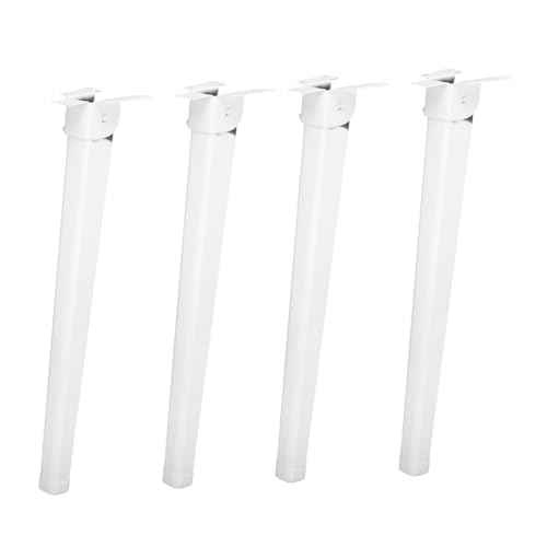 VILLCASE 4 Stück Klappbares Tischstativ Verstellbare Beine Für Tisch Höhenverstellbare Tischbeine Schreibtischbeine Verstellbar Laptoptisch Für Couch Bett Laptoptisch Weiß Eisen von VILLCASE