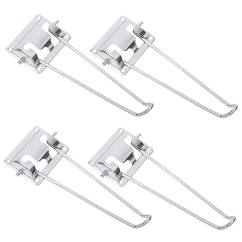 VILLCASE 4 Stück Metallklapptischfüße Kurze Tischbeine faltbar Falten Schreibtisch Tischbeine klappbar Tischbein unterstützt Tischbeine Tisch robuste Tischbeine Eisen Silver von VILLCASE