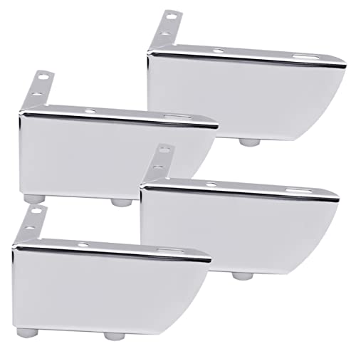 VILLCASE 4 Stück Metallmöbelfüße für Sofas und Tische Höhenverstellbare Robuste Möbelbeine mit Elegantem Design für Schränke Tv Möbel und Couchtische Höhe von VILLCASE
