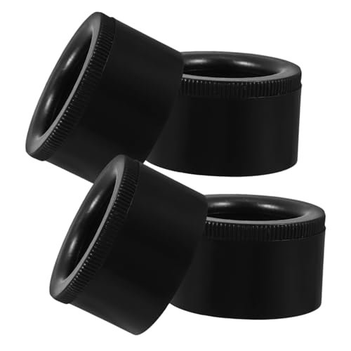 VILLCASE 4 Stück Möbelbein -Riser Couch Beine Ersatz-Sofabeine Moderne Möbelbeine unfertige Möbelbeine Couchtischbeine Ersatzbeine für die Couch verstellbare Beine Abs Black von VILLCASE