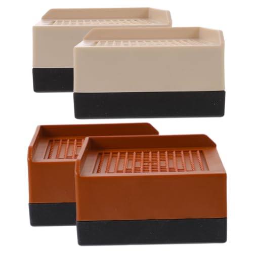 VILLCASE 4 Stück Möbelmatte Unterstützung Bein Erhöher Möbelaufzüge Tragegurte groß Bett voll Couch Riser Möbelsteiger Riser für Couch Hochleistungsmöbel Lifter Tischerhöhungsblöcke Plastik von VILLCASE
