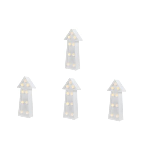 VILLCASE 4 Stück Nachtlicht LED Batteriebetriebenes Leuchtpfeil Schild Wanddekoration für Kinderzimmer Party Hochzeit Weihnachtsdeko Weiß ohne Batterien VILLCASE 4 Stück Nachtlicht LED Batteriebetriebenes Leuchtpfeil Schild Wanddekoration für Kinderzimmer Party Hochzeit Weihnachtsdeko Weiß ohne Batterien von VILLCASE
