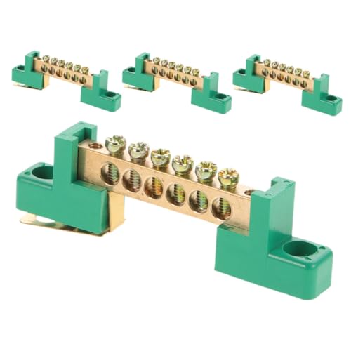 VILLCASE 4 Stück Positionen Kupfer Anschlussblock für Sichere Stromverteilung Geeignet für Chemische Anlagen und Außeninstallationen VILLCASE 4 Stück Positionen Kupfer Anschlussblock für Sichere Stromverteilung Geeignet für Chemische Anlagen und Außeninstallationen von VILLCASE