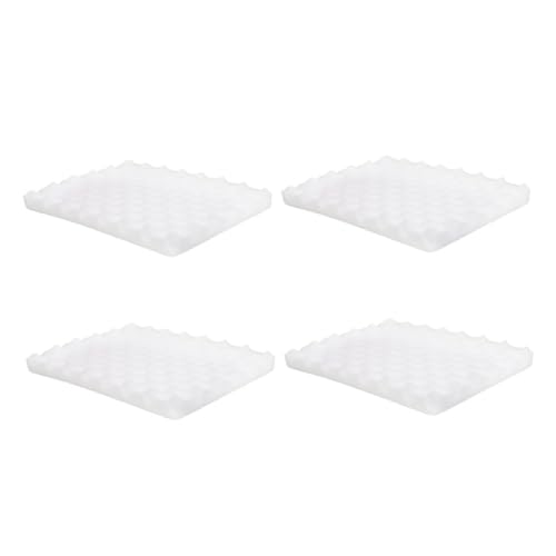 VILLCASE 4 Stück Schwammmatte Babykutschenschwämme Modellierschaumstoffeinlage Textur Aus Magische Mikro -skulptur Gummi -tonstrukturmatte Schaumkuchen -DIY -tablett Trockenfach Weiß von VILLCASE
