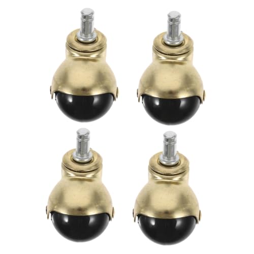 VILLCASE 4 Stück Teiliges Bürostuhl Gold Kugelrollen Ersatz Schwerlast Möbelrollen für Parkett Teppich Drehung Geräuscharm Geräuschreduzierte Bürostuhl Ersatzrollen VILLCASE 4 Stück Teiliges Bürostuhl Gold Kugelrollen Ersatz Schwerlast Möbelrollen für Parkett Teppich Drehung Geräuscharm Geräuschreduzierte Bürostuhl Ersatzrollen von VILLCASE